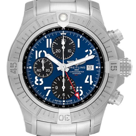 breitling avenger 2 crown and caliber|Breitling Avenger A24315 Preowned Watch .